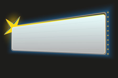 Illustration of a retro lightbox with a starのイラスト素材