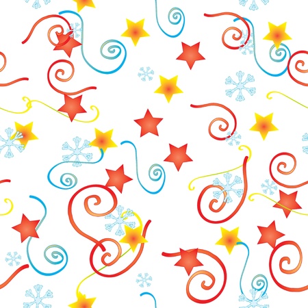 Vector available, background Confetti and the starsのイラスト素材