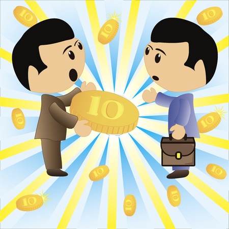Business man cartoon characterのイラスト素材