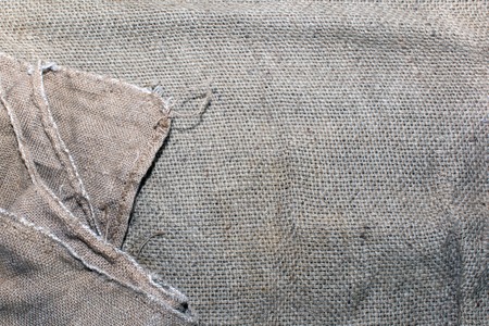 Texture of an old dirty potato sack.の写真素材