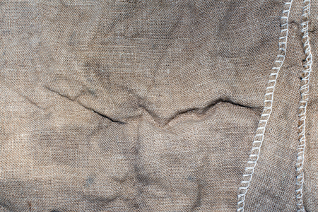 Old sack closeup texture - stock photo. Textureの写真素材