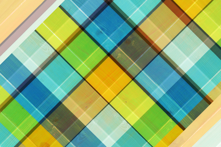 Art Wooden Background. Creative Colorful Wallpaper. Restored old wooden Texture.の写真素材