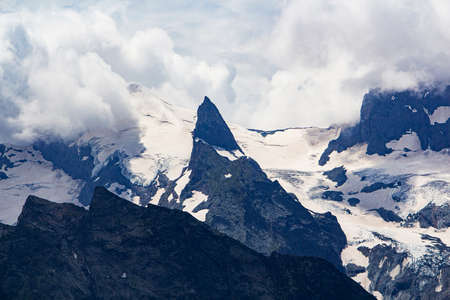 The Caucasus Mountains. Mountain peaks in summerの写真素材