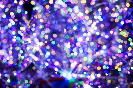Multicolored festive bokeh as an abstract background