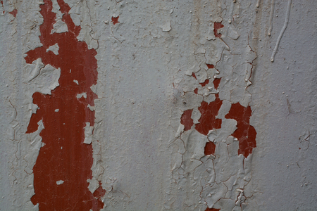 Close up look at old rusted paintの写真素材