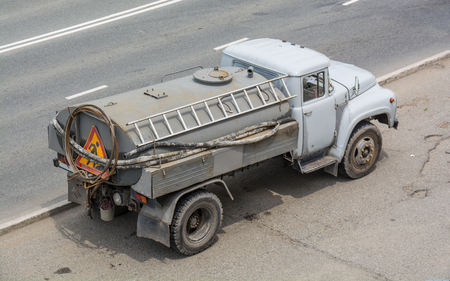 Motor vehicle designed to carry water or liquefied loadsの写真素材