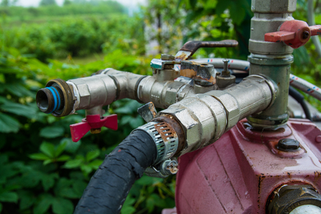 Part of the water pump. Close up view.の写真素材