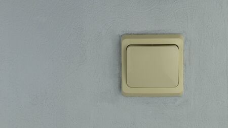 electricity switch on a gray background, mock-up texturesの写真素材