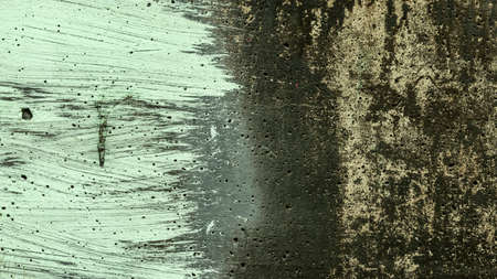 porous concrete wall painted with mint paint, backgrounds, textures