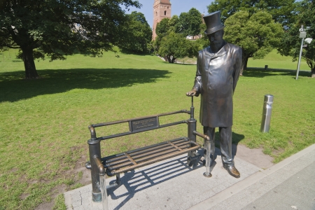 William Heerlein Lindley statuein Warsaw - Polandのeditorial素材