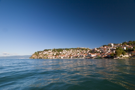 Ohrid lake Macedoniaの写真素材