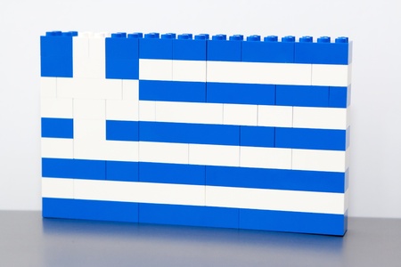 Greece flagの写真素材