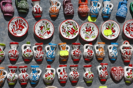 Fridge magnets made from ceramicの写真素材