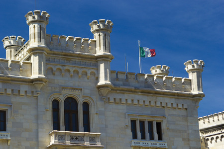 Miramare Castle - Front detailのeditorial素材