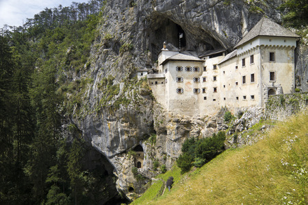 Predjama Castle at Predjamski Gradのeditorial素材