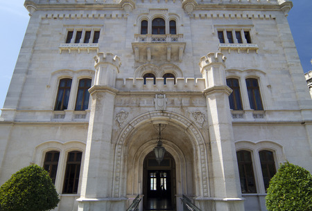 Miramare Castle view of the main doorのeditorial素材