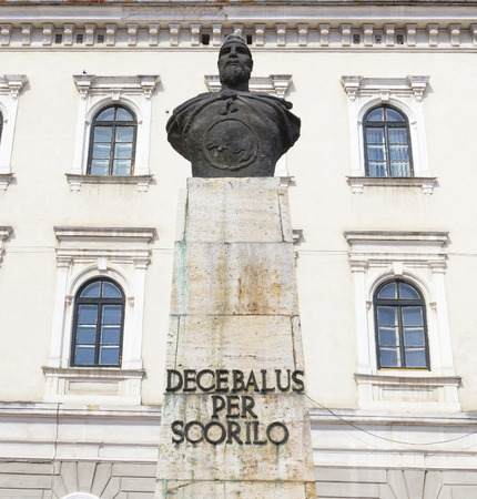 Timisoara statue of Decebal, king of Daciaのeditorial素材