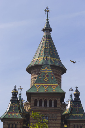 Timisoara Orthodox Cathedral, detailの写真素材