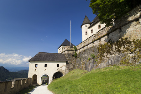 Old medieval Castle Hochosterwitz in CarinthiaAustria. The castle belongs to the landmarks of Carinthiaのeditorial素材