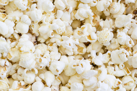 White popcorn texture background - Tasty popcornの写真素材