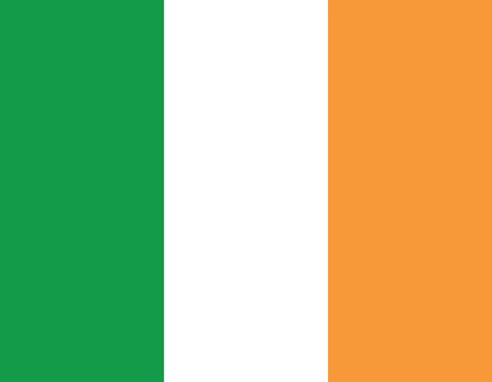 Ireland flag. Vector isolated illustration ofのイラスト素材