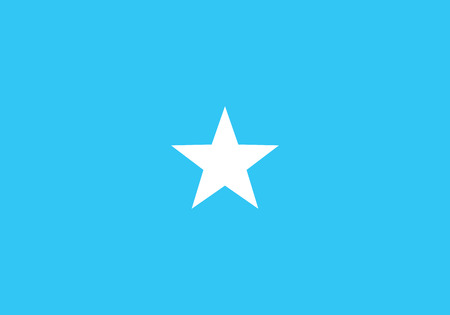 Flag of Somalia, national country symbol illustrationのイラスト素材