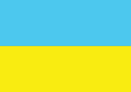 Flag of Ukraine.Ukraine flag vectorのイラスト素材