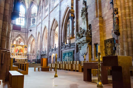 The interior of the Cathedral, Freiberg, Germany 07/19/2017のeditorial素材