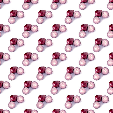 Pattern, natural purple bow, onion rings, isolated on white background, texture, wallpaper,...