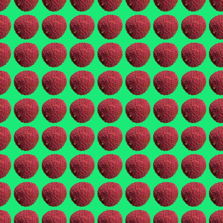 Litchi fruit on light green background isolated, laid out pattern, top view, flat spoon, creative...
