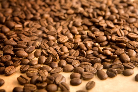 background of coffe grainsの写真素材