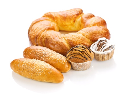 big loaf with cakeの写真素材