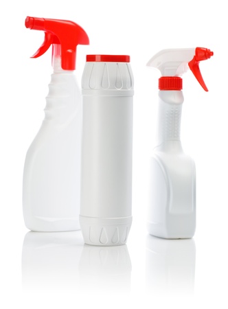 cleaners with red coversの写真素材