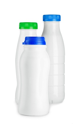 compsition of three bottleの写真素材