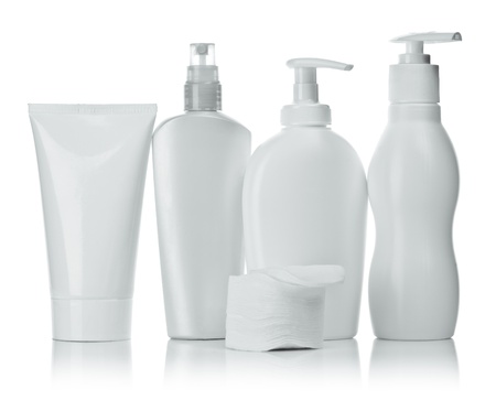 cosmetical bottlesの写真素材