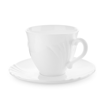empty white mugの写真素材