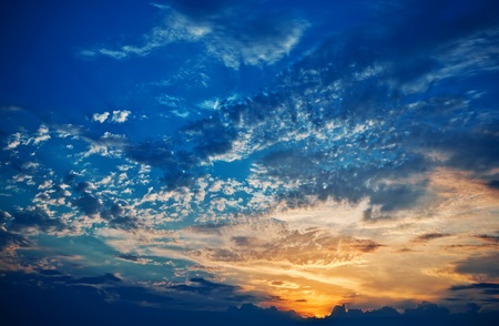 evening heavenの写真素材