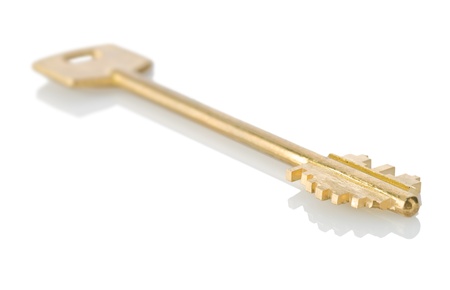golden key isolatedの写真素材