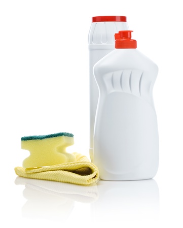 kitchen cleaning accesoriesの写真素材