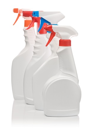 spray bottlesの写真素材
