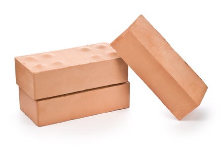 bricks isolatedの写真素材