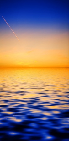 sea on a sunsetの写真素材
