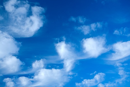 the beatiful blue sky