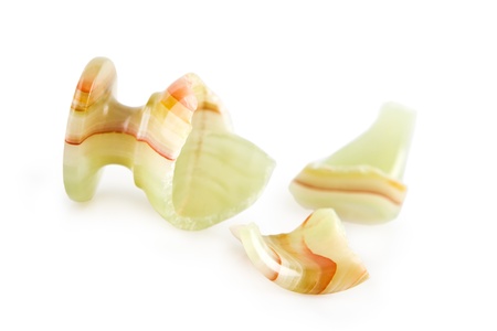 the broken wine-glassの写真素材