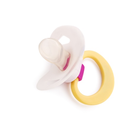 The inclined children's dummy on a white background it is isolatedの写真素材