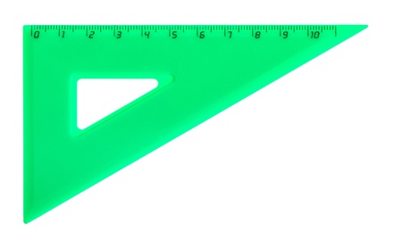 green school tiangle isolatedの写真素材