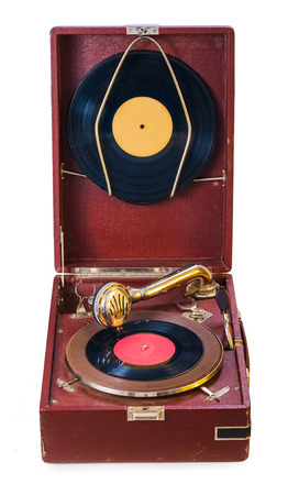 old isolated gromophoneの写真素材
