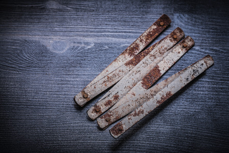 view on vintage metallic meter.の写真素材