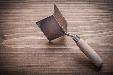 hand angle former with wooden handle.の写真素材