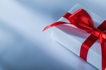 Composition of red present boxes on white background.の写真素材